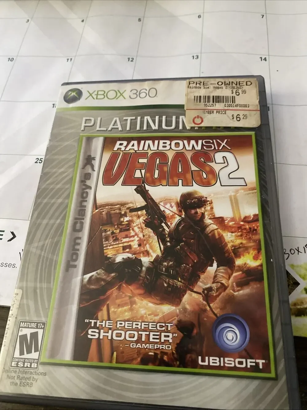 Tom Clancy's Rainbow Six Vegas 2 Platinum Hits Xbox 360 Tested/Working